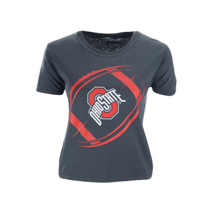T-shirt basique NCAA Ohio St B pour jeunes, anthracite