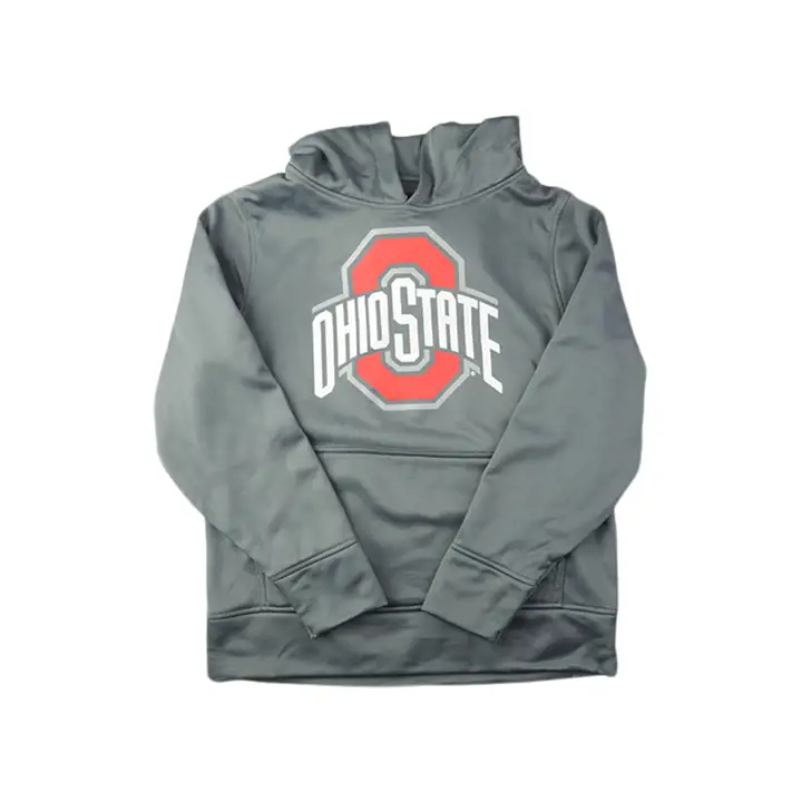 Ohio State Buckeyes NCAA Sweat à Capuche en Molleton Polyester pour Jeune Noir