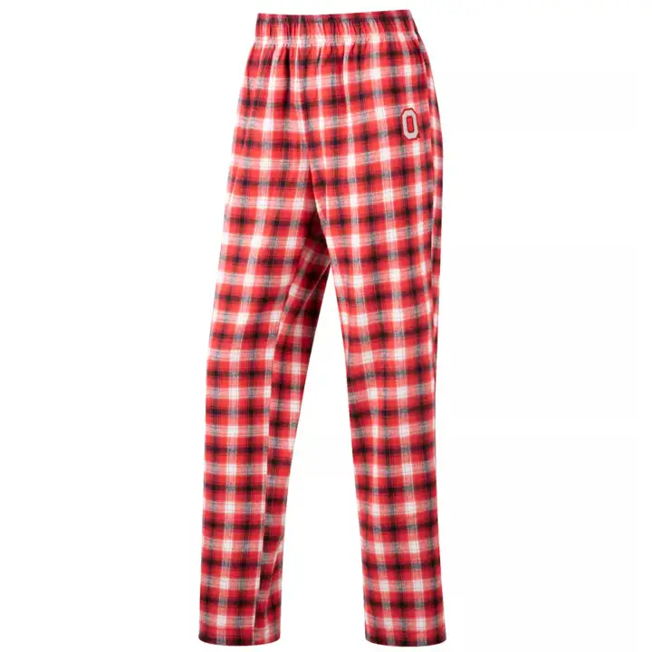 Pantalon de détente en flanelle pour femme Ohio State Buckeyes NCAA ROUGE