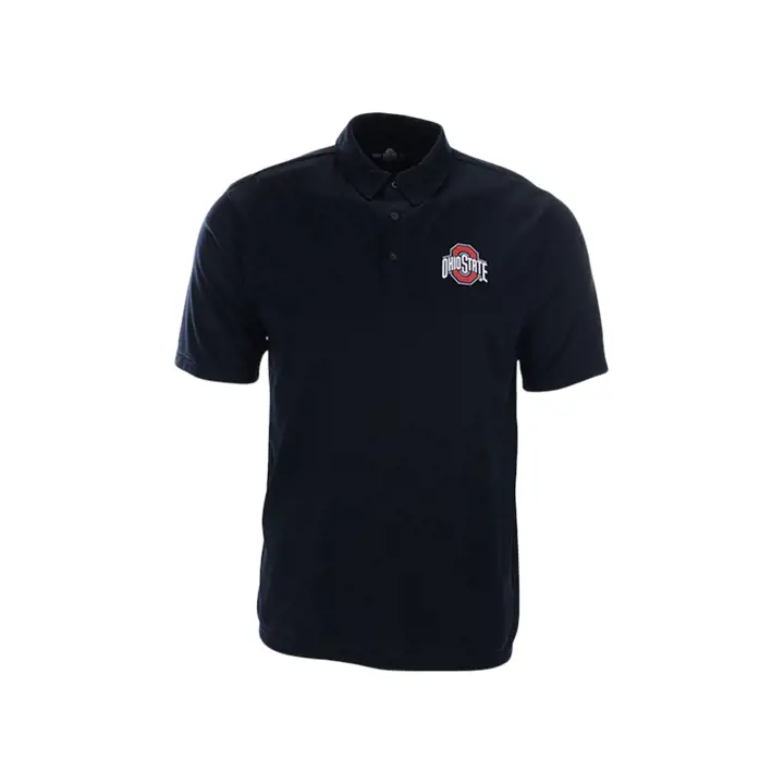Polo en polyester avec turbine NCAA Buckeyes de l'Ohio State - Noir