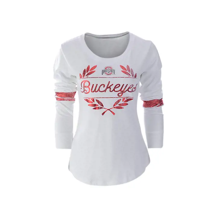 T-shirt basique pour jeune NCAA Buckeyes de l'Ohio State ROUGE
