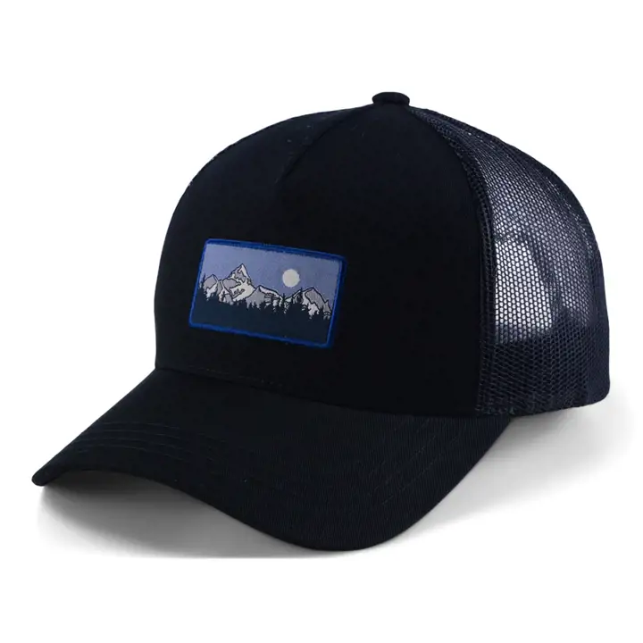 Casquette trucker 10TREE Mountain Patch Altitude noire