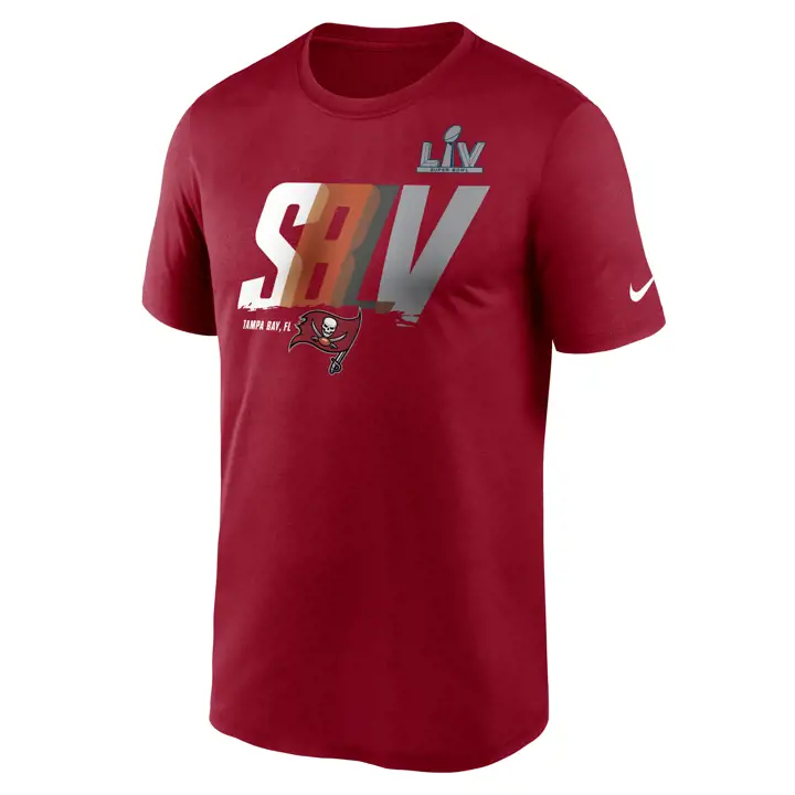 T-SHIRT ROUGE Tampa Bay Buccaneers NFL SB BOUND LR 21