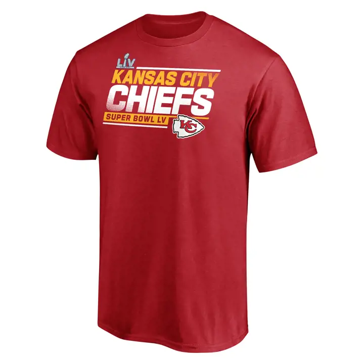 T-SHIRT ROUGE PLAY ACTION ROSTER NFL SB KANSAS CITY CHIEFS 21