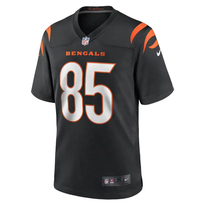 Maillot de match NFL des Bengals de Cincinnati Tee Higgins BLK