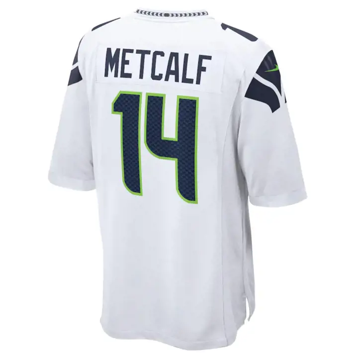 Maillot de match NFL Seattle Seahawks D.K. Metcalf BLANC