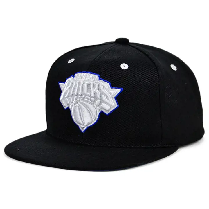 CASQUETTE SNAPBACK NBA NEW YORK KNICKS BLANCHE POPZ noire
