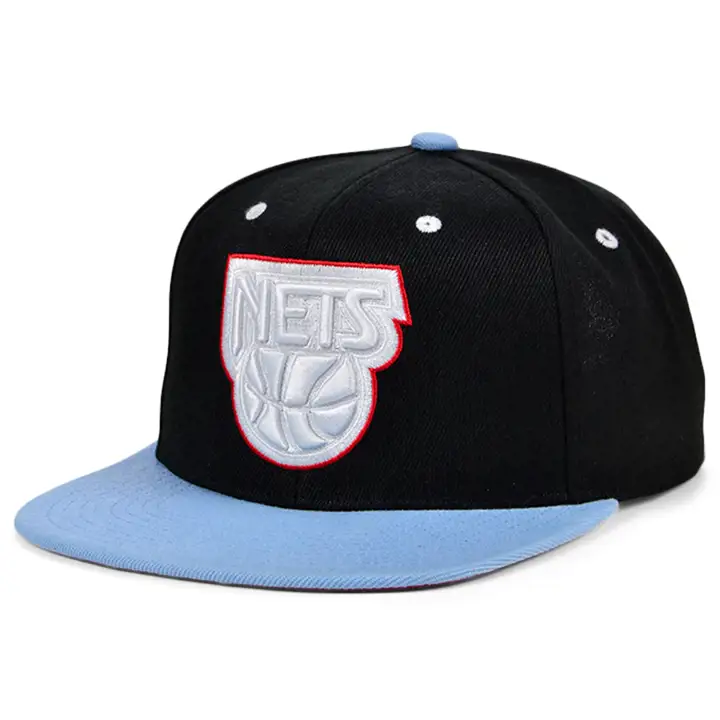 NEW JERSEY NETS HWC WHITE POPZ SNAPBACK noir