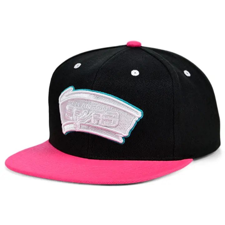 SAN ANTONIO SPURS HWC WHITE POPZ SNAPBACK blk