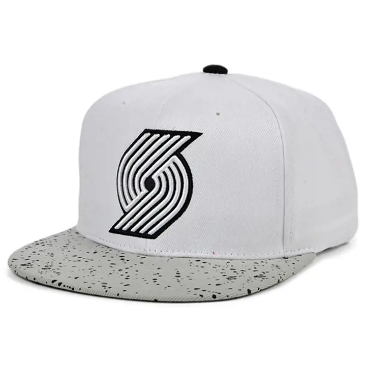 CASQUETTE À VISIÈRE PLATE PORTLAND TRAIL BLAZERS NBA CEMENT wht/gry