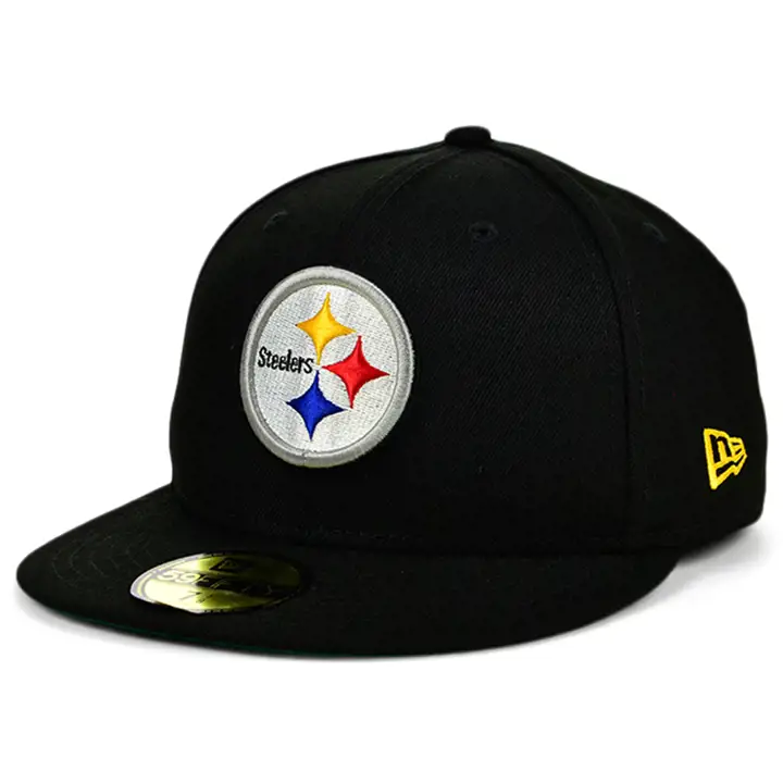 Casquette 59FIFTY NFL Field Patch Pittsburgh Steelers noire