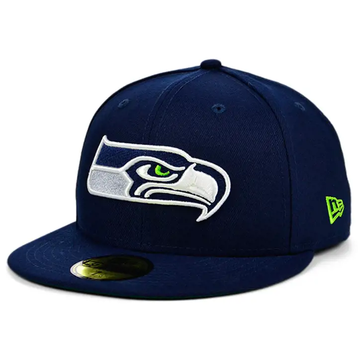 Casquette 59FIFTY Seattle Seahawks NFL Field Patch Bleu marine