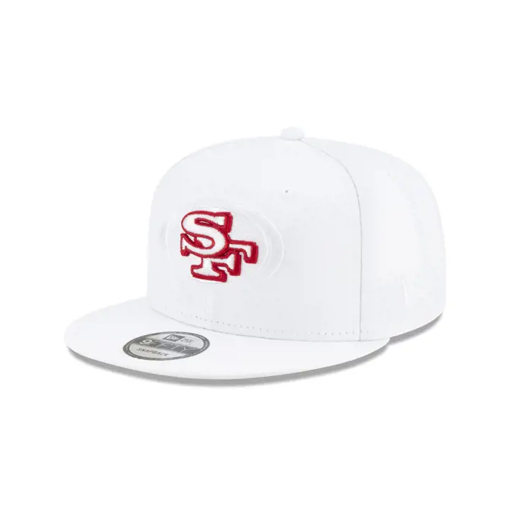 Casquette 9FIFTY NFL San Francisco 49ers Elements du logo 3.0 blanc