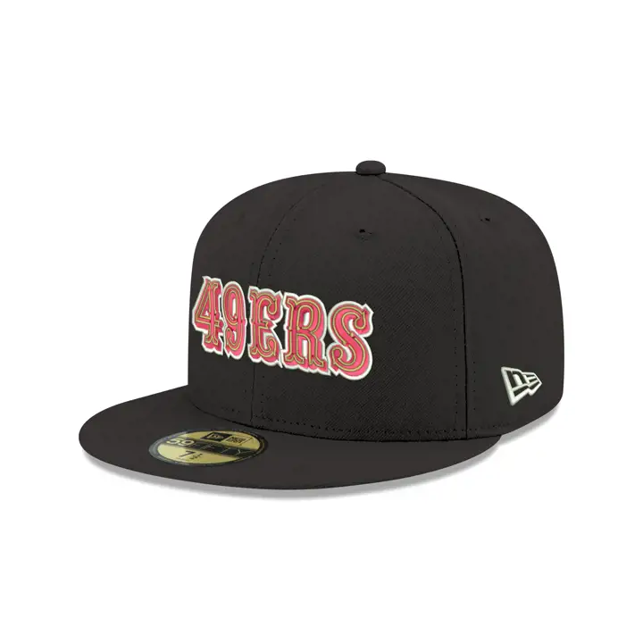 Casquette 59FIFTY basique noire des 49ers de San Francisco (NFL)