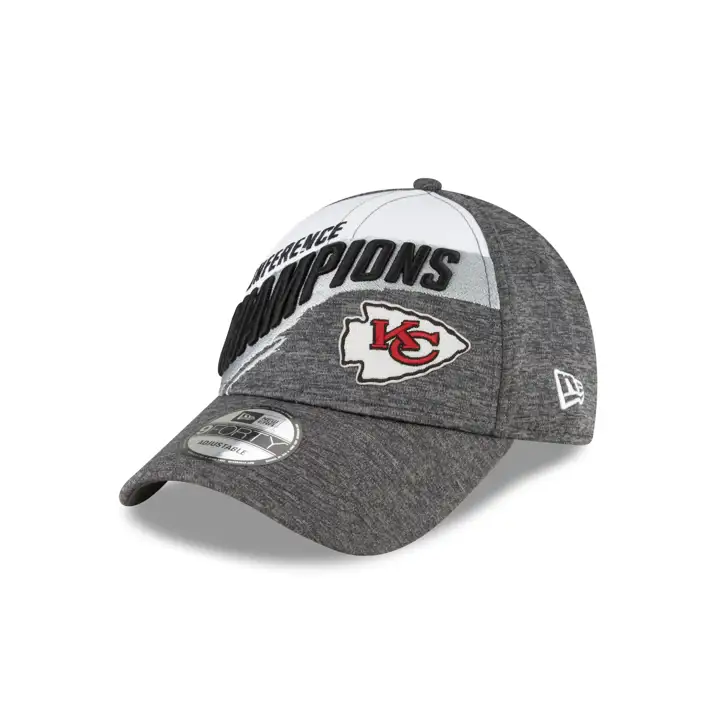 Casquette H-GRIS 9FORTY des Chiefs de Kansas City, Champions de la Conférence SB LV