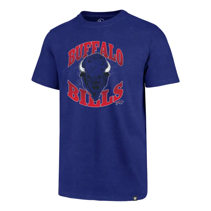 Buffalo Bills NFL VÉRITABLE T-SHIRT RÉGIONAL BUFFALO CLUB 21 BLEU