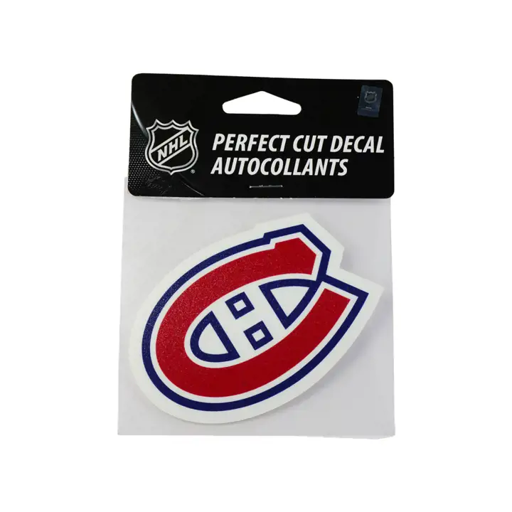 Autocollant découpé Montreal Canadiens 10x10cm - Couleur ast