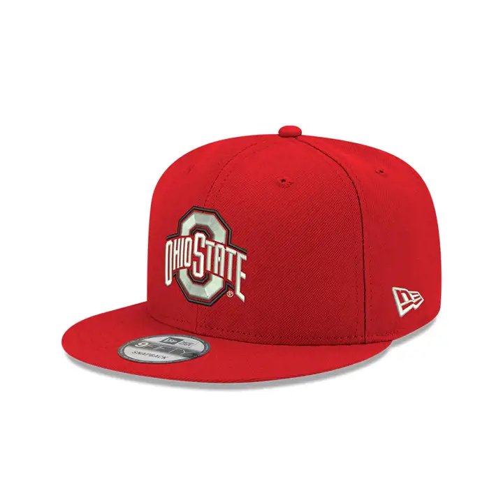 Ohio State Buckeyes NCAA Core 9FIFTY Casquette ajustable Athletic O ROUGE