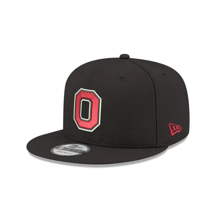 Casquette Snapback 9FIFTY "Core" NCAA Ohio State Buckeyes Bloc "O" Noir/Rouge