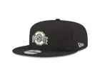 Ohio State Buckeyes New Era NCAA Black White Fashion 9FIFTY Snapback Cap Adjustable Hats