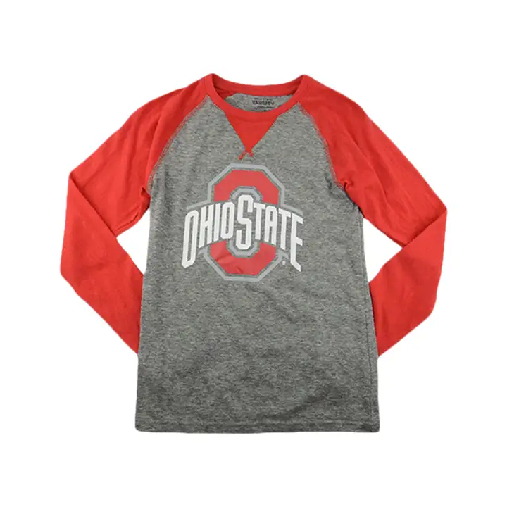 T-shirt Raglan Ohio State Buckeyes NCAA GRIS