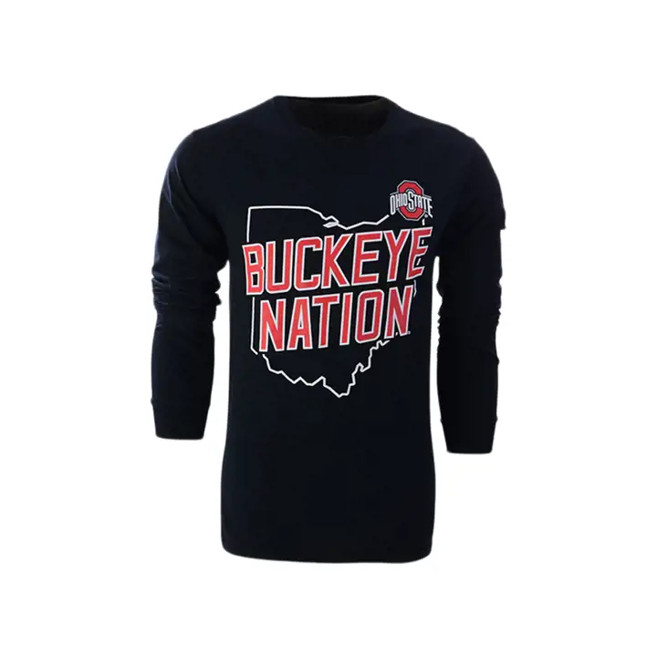 Ohio State Buckeyes NCAA T-Shirt Manches Longues ROUGE