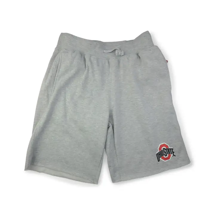 Short molletonné NCAA Buckeyes de l'Ohio State GRIS CLAIR