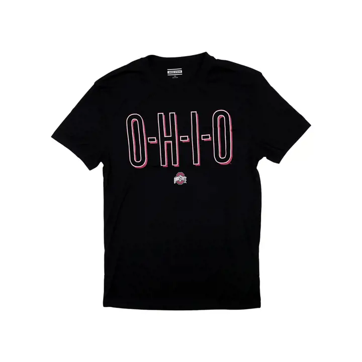 T-shirt en polyester NCAA Buckeyes de l'Ohio State BLK