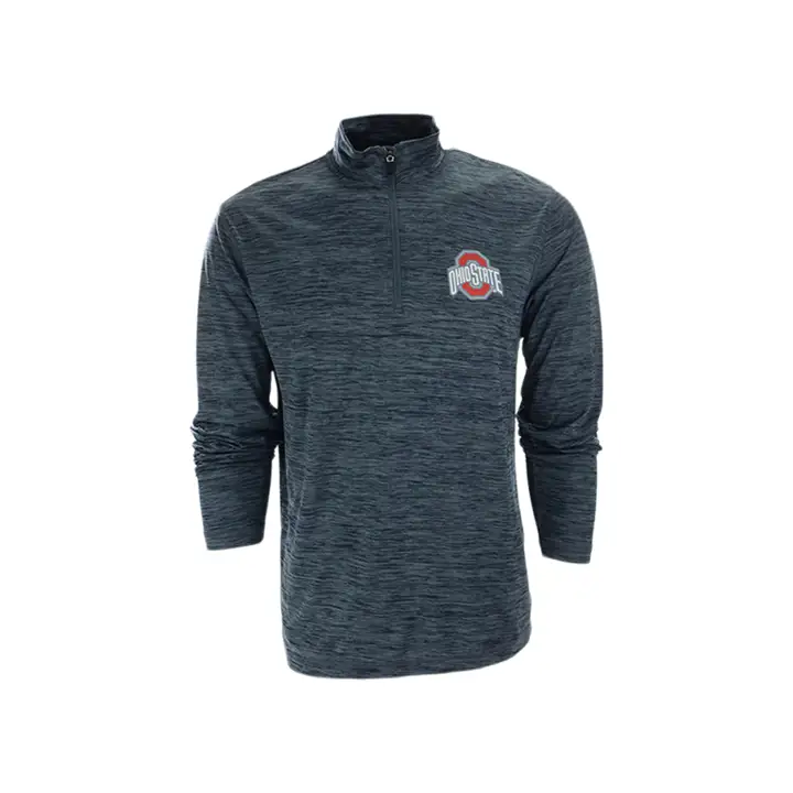 Ohio State Buckeyes NCAA Space Dye 1/4 Zip GRY
