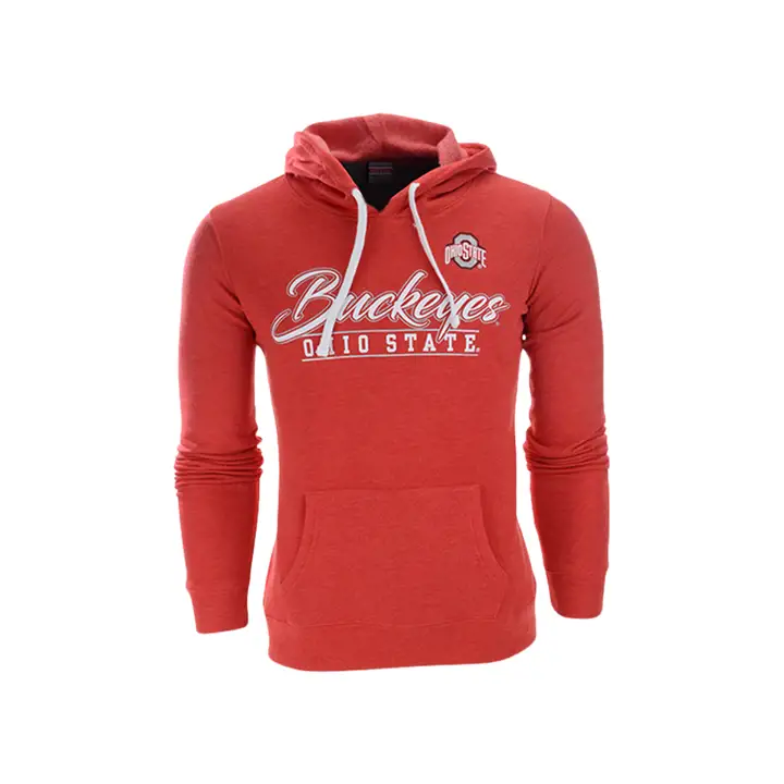Chandail à capuchon simple pour femme Ohio State Buckeyes NCAA – Rouge