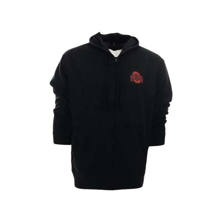 Ohio State Buckeyes NCAA Sweat à Capuche Entièrement Zippé Noir