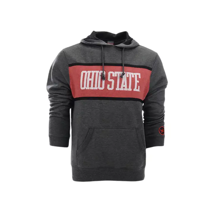 Sweat à capuche Triblend NCAA Ohio State Buckeyes BLK