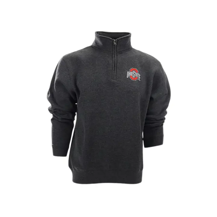 Sweat-shirt 1/4 zip NCAA Ohio State Buckeyes ROUGE