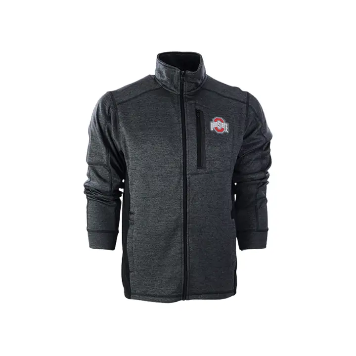 Ohio State Buckeyes NCAA Textured Full Zip Jacket CHAR
