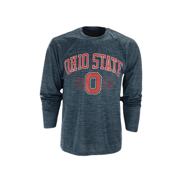 T-shirt à manches longues Ohio State Buckeyes NCAA Spacedye BLK