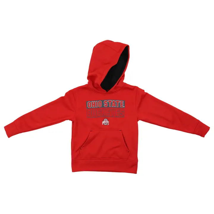 Sweat à capuche Ohio State Buckeyes NCAA Basic Poly ROUGE
