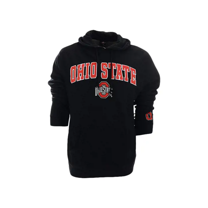 Sweat à capuche en molleton basique NCAA Ohio State Buckeyes (Noir)