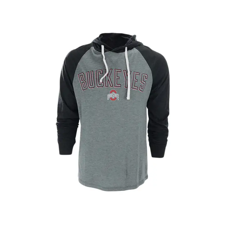 T-shirt à capuche Ohio State Buckeyes NCAA Heritage GRIS