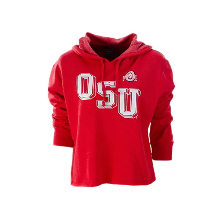 Ohio State Buckeyes NCAA Sweat à Capuche Brut Rouge