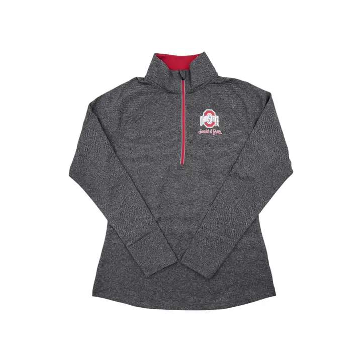 Ohio State Buckeyes NCAA Studio Femme 1/4 Zip ROUGE