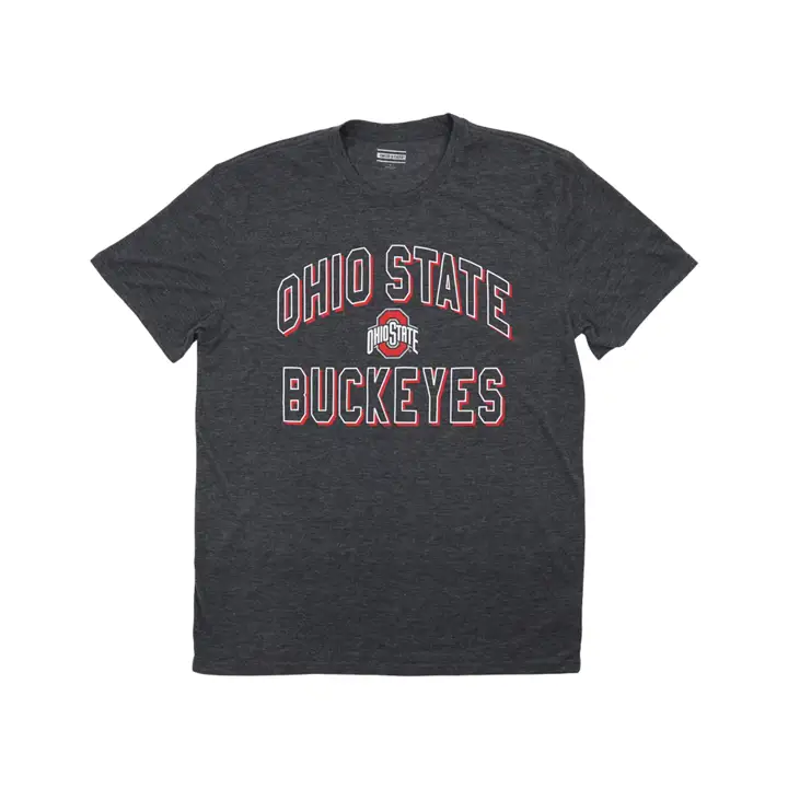 T-shirt Ohio State Buckeyes NCAA en rayonne et polyester CHAR