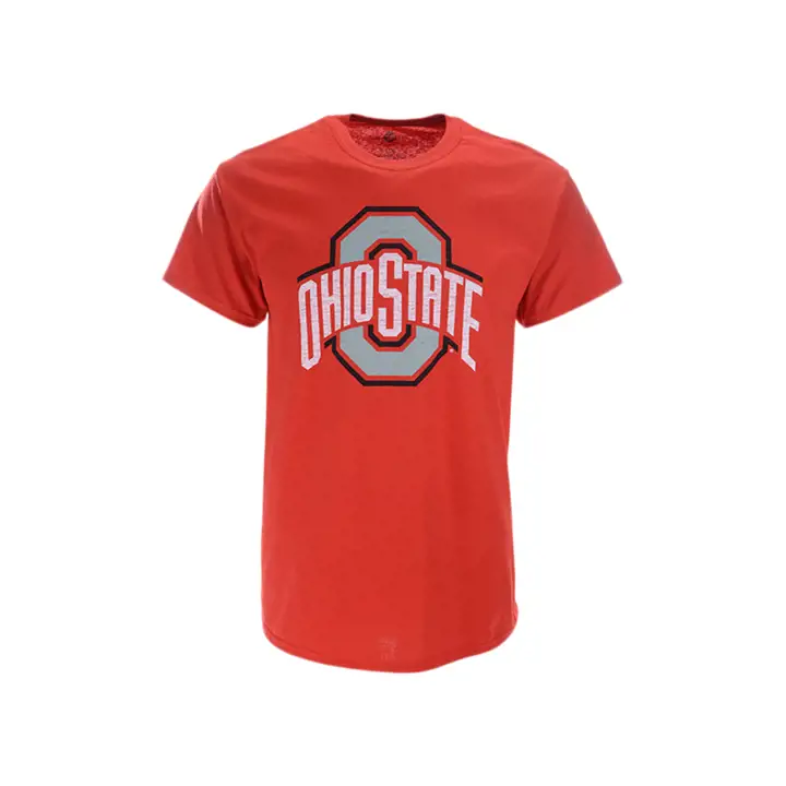 T-Shirt en coton basique NCAA Ohio St Athletic O ROUGE