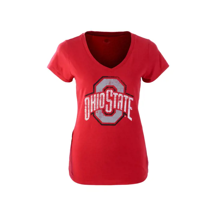 T-shirt préféré pour femme Ohio State Buckeyes NCAA ROUGE