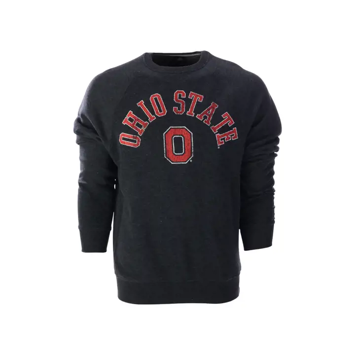 Sweat-shirt ras du cou Ohio State Buckeyes NCAA Tribute en tissu chiné BL