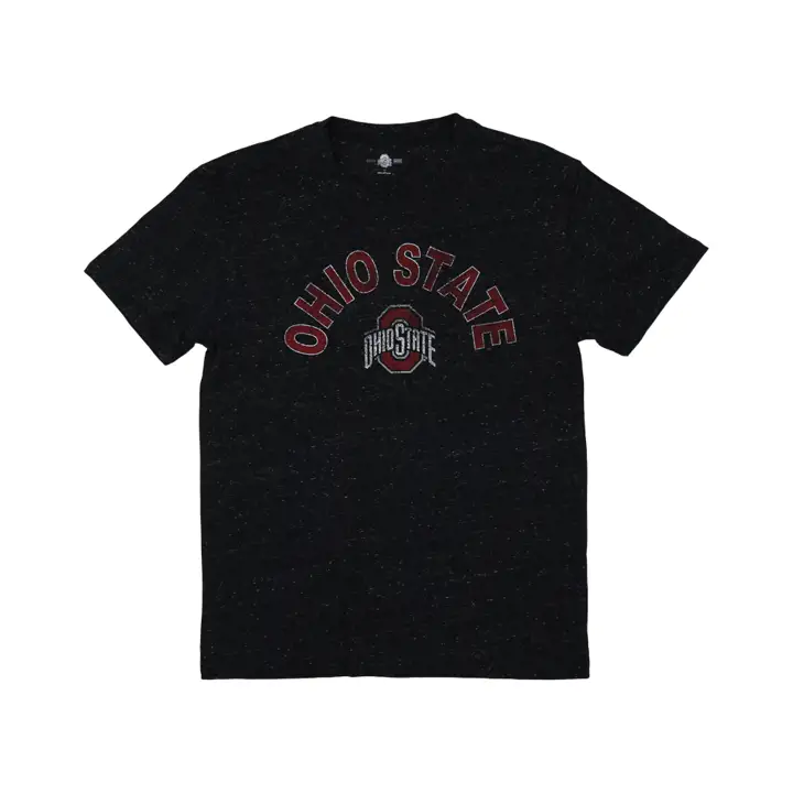 T-shirt femme Ohio State Buckeyes NCAA Twisted Slub noir