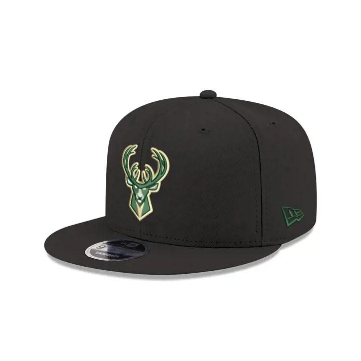 Milwaukee Bucks NBA YTH Casquette Snapback Solid 9FIFTY blk