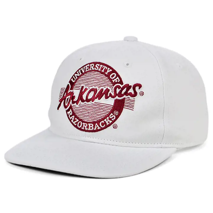 Casquette Arkansas Razorbacks NCAA Retro Circle blc/cri