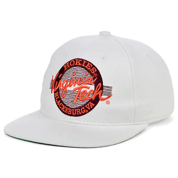 Virginia Tech Hokies NCAA Retro Circle Cap wht/org