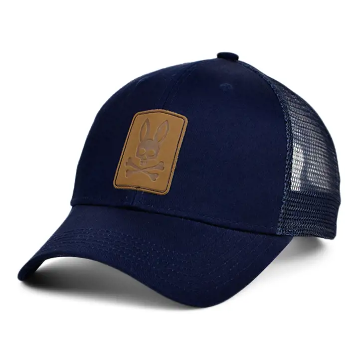 Casquette trucker Psycho Bunny OG Bunny Patch bleu marine