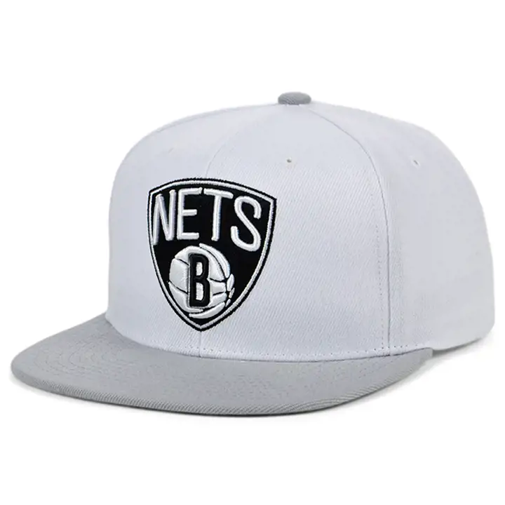Casquette snapback classique B Nets MN NBA bicolore blanc/gris